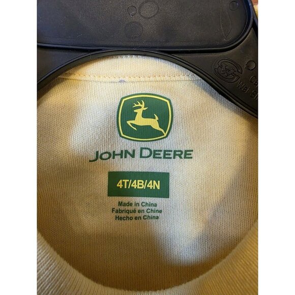 John Deere Girls Sz 4T Ruffle Short Sleeve Shirts (2) Yellow Blue Spring Nwt - Picture 7 of 10